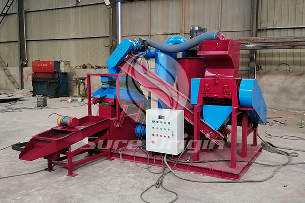 Máquina de reciclaje de alambre de cobre entregada a cliente de México
